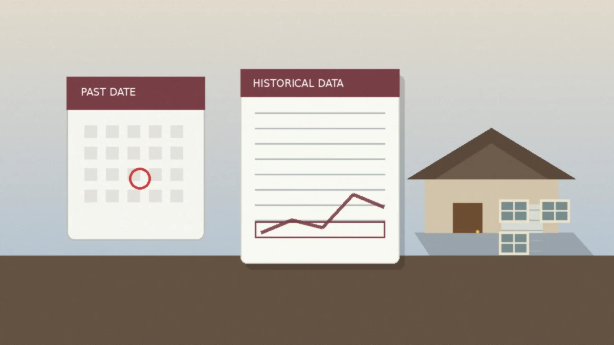 Property valuer reviewing historical sales data for retrospective valuation in Western Australia